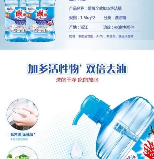 洁净新主张，健康护全家——雕牌去油洗洁精家庭装深度解析